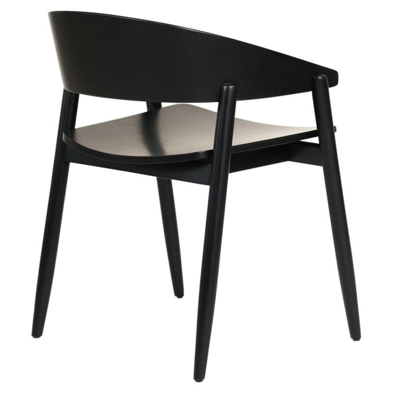 DINING CHAIR CANOP FK9950.02 ASHWOOD IN BLACK COLOR 56,5x61x74Hcm. DINING CHAIR CANOP FK9950.02 ASHWOOD IN BLACK COLOR 56,5x61x74Hcm.