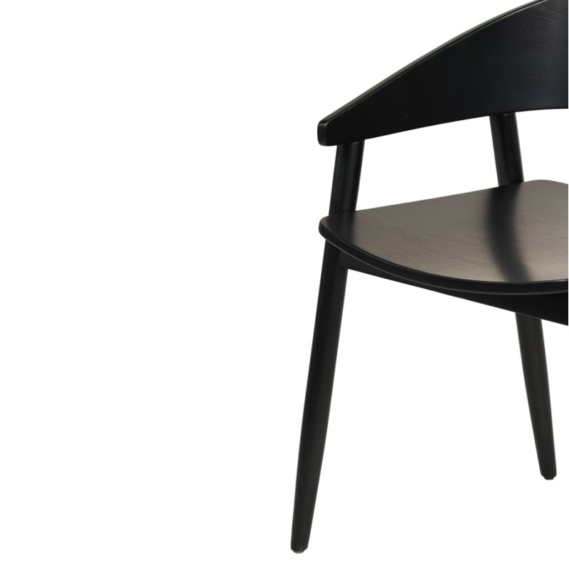 DINING CHAIR CANOP FK9950.02 ASHWOOD IN BLACK COLOR 56,5x61x74Hcm. DINING CHAIR CANOP FK9950.02 ASHWOOD IN BLACK COLOR 56,5x61x74Hcm.