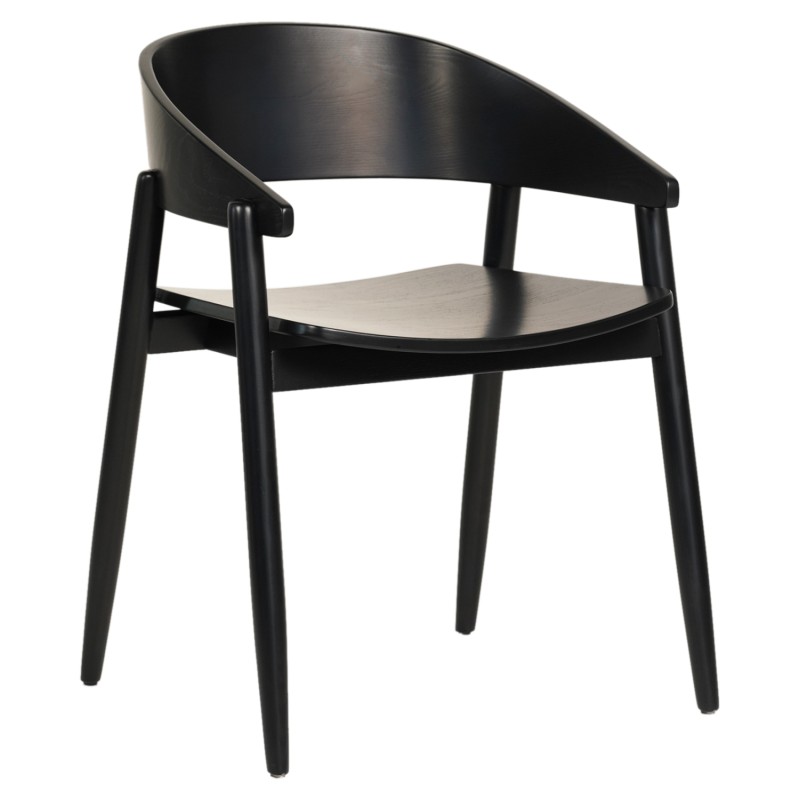 DINING CHAIR CANOP FK9950.02 ASHWOOD IN BLACK COLOR 56,5x61x74Hcm. DINING CHAIR CANOP FK9950.02 ASHWOOD IN BLACK COLOR 56,5x61x74Hcm.