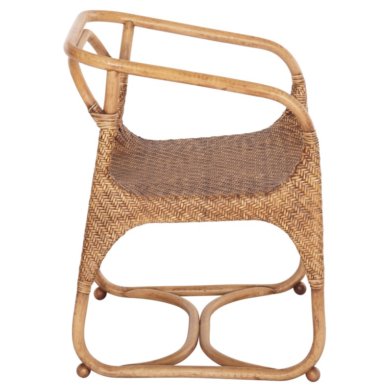 ARMCHAIR RELIK FK9955.02 NATURAL RATTAN-WALNUT COLOR 60x57x79Hcm. ARMCHAIR RELIK FK9955.02 NATURAL RATTAN-WALNUT COLOR 60x57x79Hcm.