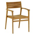 ARMCHAIR BOZZY FK9935 SOLID TEAK WOOD IN NATURAL 58x61x80.5H ARMCHAIR BOZZY FK9935 SOLID TEAK WOOD IN NATURAL 58x61x80.5H