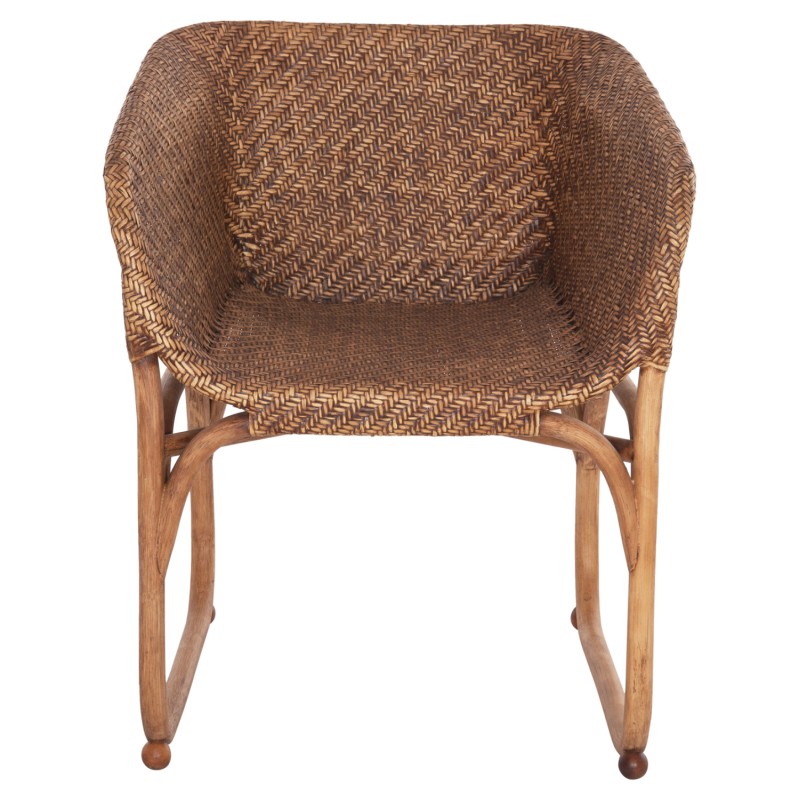 ARMCHAIR TUCKET FK9958.02 NATURAL RATTAN IN WALNUT COLOR 63x60x77Hcm. ARMCHAIR TUCKET FK9958.02 NATURAL RATTAN IN WALNUT COLOR 63x60x77Hcm.