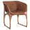 ARMCHAIR TUCKET FK9958.02 NATURAL RATTAN IN WALNUT COLOR 63x60x77Hcm.