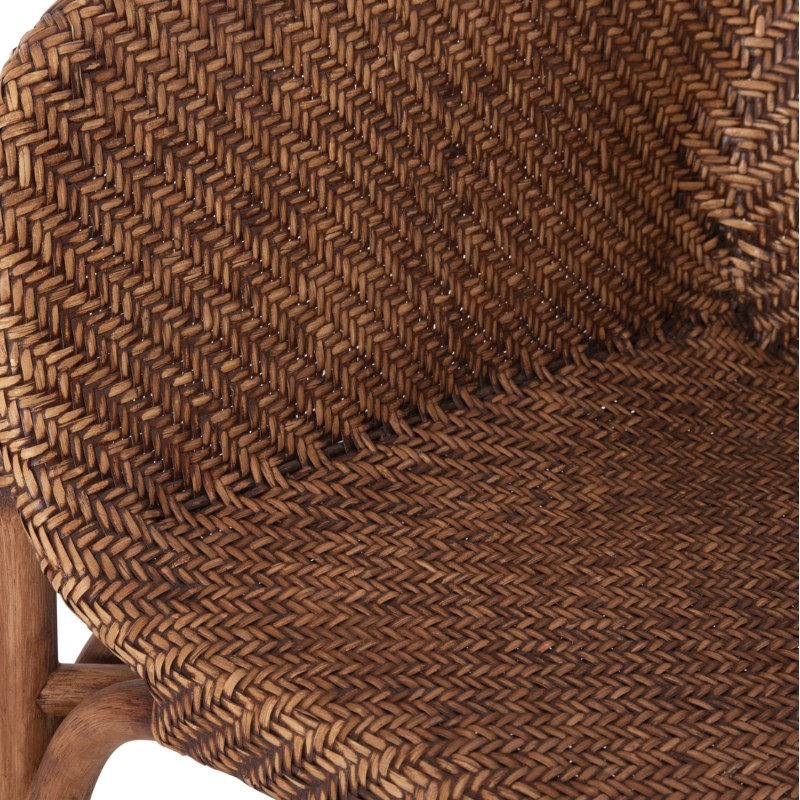 ARMCHAIR TUCKET FK9958.02 NATURAL RATTAN IN WALNUT COLOR 63x60x77Hcm. ARMCHAIR TUCKET FK9958.02 NATURAL RATTAN IN WALNUT COLOR 63x60x77Hcm.