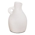 DECORATIVE VASE SERIES CLAYVON FK4405 TERRACOTTA IN WHITE COLOR Φ13x21Hcm. DECORATIVE VASE SERIES CLAYVON FK4405 TERRACOTTA IN WHITE COLOR Φ13x21Hcm.