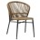 ALUMINUM CHAIR LYNN FK6267.01 ANTHRACITE FRAME-P.E. RATTAN IN NATURAL COLOR 57x61x79Hcm.
