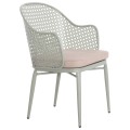 ALUMINUM ARMCHAIR OREGO FK6268.06 PISTACHIO GREEN-CUSHION BEIGE 56x59x81Hcm. ALUMINUM ARMCHAIR OREGO FK6268.06 PISTACHIO GREEN-CUSHION BEIGE 56x59x81Hcm.