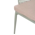 ALUMINUM ARMCHAIR OREGO FK6268.06 PISTACHIO GREEN-CUSHION BEIGE 56x59x81Hcm. ALUMINUM ARMCHAIR OREGO FK6268.06 PISTACHIO GREEN-CUSHION BEIGE 56x59x81Hcm.