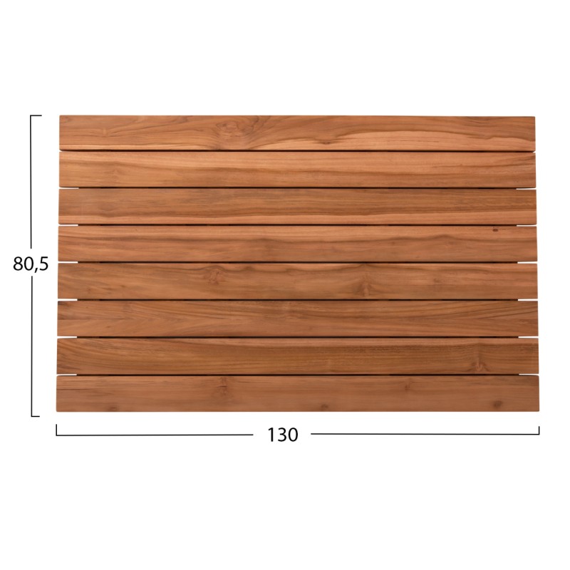 TABLETOP RECTANGULAR FK6138 SOLID TEAK WOOD IN NATURAL COLOR 130x80.5x2.5(thickness)cm.