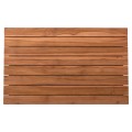TABLETOP RECTANGULAR FK6138 SOLID TEAK WOOD IN NATURAL COLOR 130x80.5x2.5(thickness)cm.