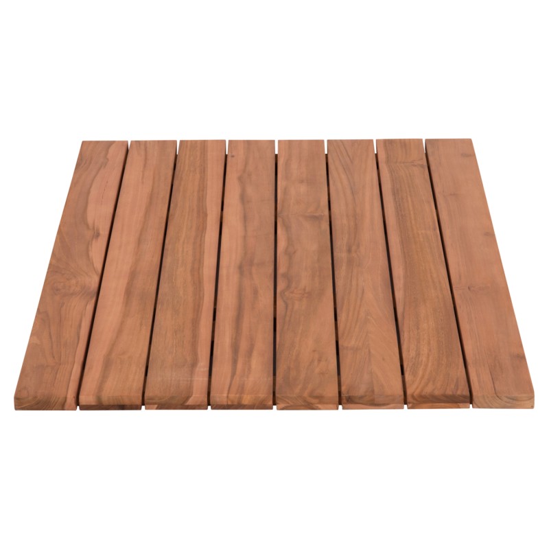 TABLETOP RECTANGULAR FK6138 SOLID TEAK WOOD IN NATURAL COLOR 130x80.5x2.5(thickness)cm.