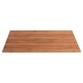 TABLETOP RECTANGULAR FK6138 SOLID TEAK WOOD IN NATURAL COLOR 130x80.5x2.5(thickness)cm.