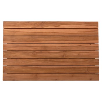 TABLETOP RECTANGULAR FK6138 SOLID TEAK WOOD IN NATURAL COLOR 130x80.5x2.5(thickness)cm.