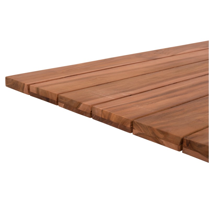 TABLETOP RECTANGULAR FK6138 SOLID TEAK WOOD IN NATURAL COLOR 130x80.5x2.5(thickness)cm.