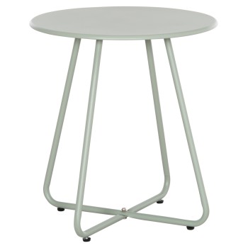 SIDE TABLE ROUND SAMMON FK6271.06 METAL IN PISTACHIO GREEN COLOR Φ45x50Hcm.
