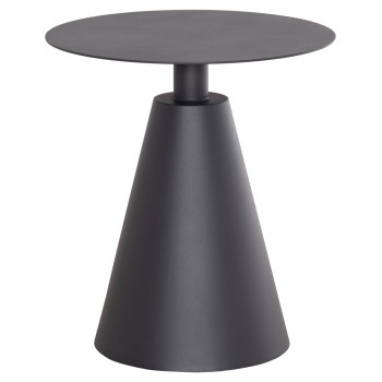 OUTDOOR ROUND SIDE TABLE SERA FK6270.01 ALUMINUM IN GREY Φ50x56Hcm.