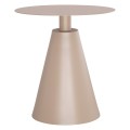 OUTDOOR ROUND SIDE TABLE SERA FK6270.03 ALUMINUM IN CAPPUCCINO COLOR Φ50x56Hcm. OUTDOOR ROUND SIDE TABLE SERA FK6270.03 ALUMINUM IN CAPPUCCINO COLOR Φ50x56Hcm.
