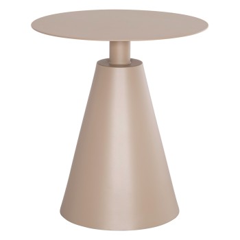 OUTDOOR ROUND SIDE TABLE SERA FK6270.03 ALUMINUM IN CAPPUCCINO COLOR Φ50x56Hcm.