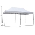 GAZEBO HEAVY-DUTY CRESSEN FK6307 FOLDABLE-ALUMINUM SILVER FRAME-WHITE SHADES 3x6x3,4FK GAZEBO HEAVY-DUTY CRESSEN FK6307 FOLDABLE-ALUMINUM SILVER FRAME-WHITE SHADES 3x6x3,4FK