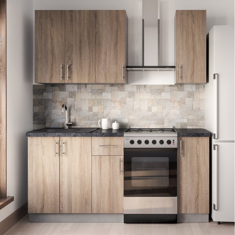 KITCHEN COMPOSITION FK2465.01 MELAMINE SONOMA COUNTERTOP LAMINATE 120x47x84,8Υεκ. KITCHEN COMPOSITION FK2465.01 MELAMINE SONOMA COUNTERTOP LAMINATE 120x47x84,8Υεκ.