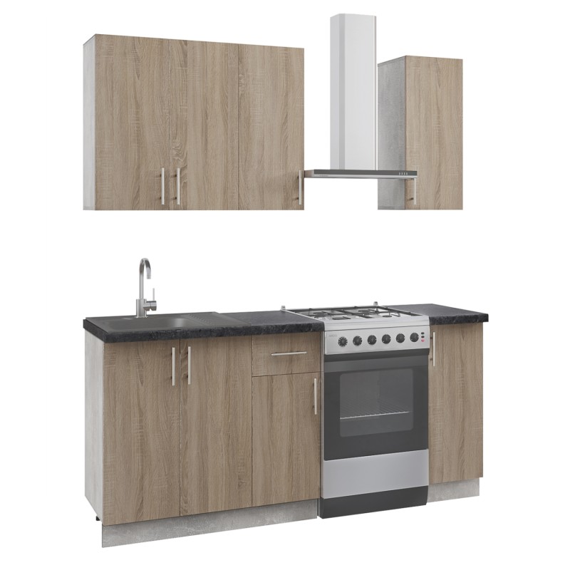 KITCHEN COMPOSITION FK2465.01 MELAMINE SONOMA COUNTERTOP LAMINATE 120x47x84,8Υεκ. KITCHEN COMPOSITION FK2465.01 MELAMINE SONOMA COUNTERTOP LAMINATE 120x47x84,8Υεκ.