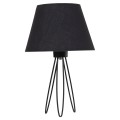TABLE LAMP LIVO FK4708.01 BLACK WITH TRIPOD METAL BASE Φ22x36Hcm. TABLE LAMP LIVO FK4708.01 BLACK WITH TRIPOD METAL BASE Φ22x36Hcm.