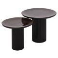 COFFEE TABLES 2PCS ELAF FK9999 MANGO WOOD ENAMELED TOP-IRON BASES COFFEE TABLES 2PCS ELAF FK9999 MANGO WOOD ENAMELED TOP-IRON BASES