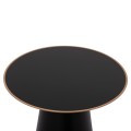 COFFEE TABLES 2PCS BALLI FK9996 ROUND METAL IN BLACK Φ50 & Φ40 cm.