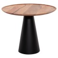 COFFEE TABLES 2PCS RIFF FK9997 MANGO WOOD TOP-IRON BASES Φ60 & Φ40 cm.