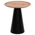 COFFEE TABLES 2PCS RIFF FK9997 MANGO WOOD TOP-IRON BASES Φ60 & Φ40 cm.