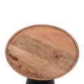 COFFEE TABLES 2PCS RIFF FK9997 MANGO WOOD TOP-IRON BASES Φ60 & Φ40 cm.