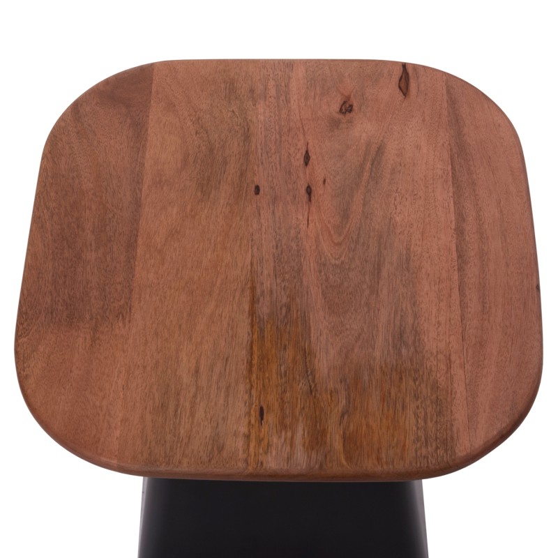 COFFEE TABLES 2PCS VAIOLA FK9998 MANGO WOOD TOP-METAL BLACK BASES 40x40 & 50x50 cm. COFFEE TABLES 2PCS VAIOLA FK9998 MANGO WOOD TOP-METAL BLACK BASES 40x40 & 50x50 cm.