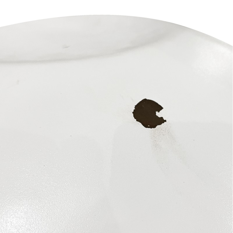ROUND COFFEE TABLE BOWL FK8717.23 WHITE WITH ACACIA WOOD TOP Φ91x38,5Hcm. Β'RATED ROUND COFFEE TABLE BOWL FK8717.23 WHITE WITH ACACIA WOOD TOP Φ91x38,5Hcm. Β'RATED