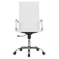 MANAGER'S OFFICE CHAIR BOSS FK1059.32 WHITE PU-CHROMED METAL FRAME AND BASE 53x57x109Hcm. MANAGER'S OFFICE CHAIR BOSS FK1059.32 WHITE PU-CHROMED METAL FRAME AND BASE 53x57x109Hcm.