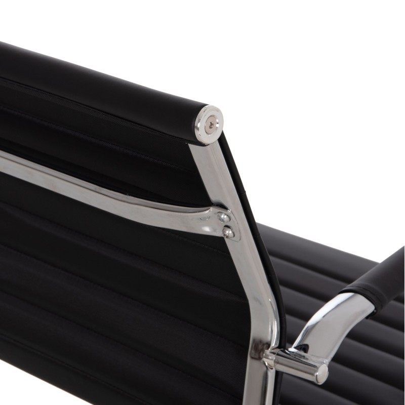 CONFERENCE CHAIR BOSS FK1023.31 WITH ARMS-BLACK PU-CHROMED METAL LEGS 54x55x88Hcm. CONFERENCE CHAIR BOSS FK1023.31 WITH ARMS-BLACK PU-CHROMED METAL LEGS 54x55x88Hcm.