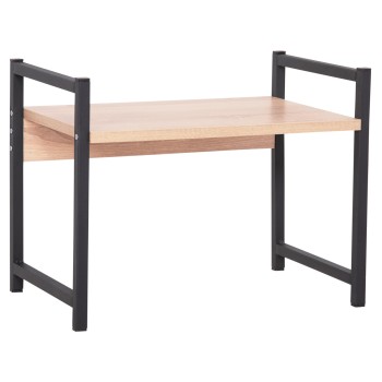 KITCHEN ORGANIZING SHELF BECKO FK18219.03 MELAMINE IN SONAMA-BLACK METAL 54.5x35x41Hcm.