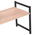 KITCHEN ORGANIZING SHELF BECKO FK18219.03 MELAMINE IN SONAMA-BLACK METAL 54.5x35x41Hcm. KITCHEN ORGANIZING SHELF BECKO FK18219.03 MELAMINE IN SONAMA-BLACK METAL 54.5x35x41Hcm.