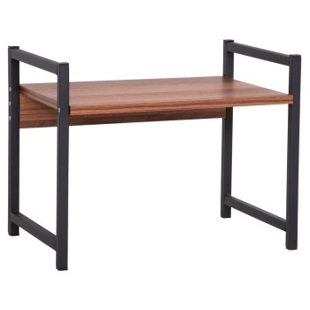 KITCHEN ORGANIZING SHELF BECKO FK18219.05 MELAMINE IN WALNUT-BLACK METAL 54.5x35x41Hcm.