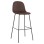BAR STOOL VINCENT FK8579.23 BROWN FABRIC-METAL BLACK FRAME 47x46x104Hcm.
