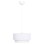 CEILING PENDANT CYLINDRICAL LAMP KRIKS FK4707.01 PVC IN WHITE Φ30x70Hcm.