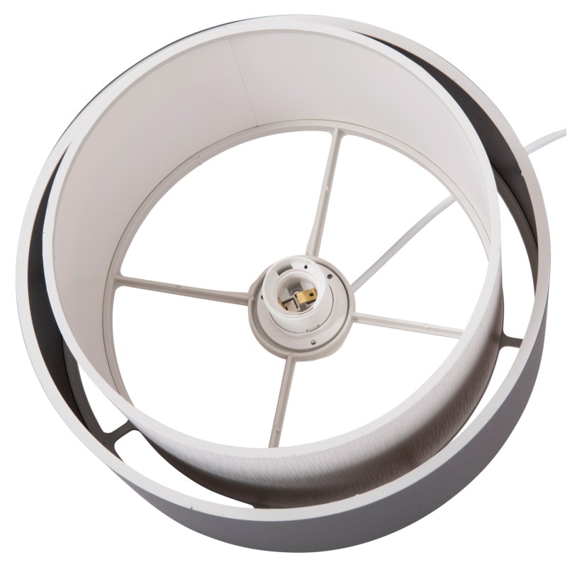 CEILING PENDANT CYLINDRICAL LAMP KRIKS FK4706.01 PVC IN WHITE-GREY Φ30x70Hcm. CEILING PENDANT CYLINDRICAL LAMP KRIKS FK4706.01 PVC IN WHITE-GREY Φ30x70Hcm.
