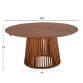 DINING SET 5PCS PERMAINE FK21076.01 ROUND TABLE Φ150cm. & 4 DINING CHAIRS DINING SET 5PCS PERMAINE FK21076.01 ROUND TABLE Φ150cm. & 4 DINING CHAIRS