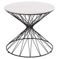 SIDE TABLE GRESAM FK18039.01 CERAMIC TOP-METAL BASE Φ50x44Hcm. SIDE TABLE GRESAM FK18039.01 CERAMIC TOP-METAL BASE Φ50x44Hcm.