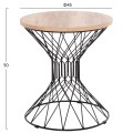 SIDE TABLE KEON FK18038.03 MDF TOP IN SONAMA-METAL BASE Φ45x50Hcm. SIDE TABLE KEON FK18038.03 MDF TOP IN SONAMA-METAL BASE Φ45x50Hcm.
