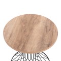 SIDE TABLE KEON FK18038.03 MDF TOP IN SONAMA-METAL BASE Φ45x50Hcm. SIDE TABLE KEON FK18038.03 MDF TOP IN SONAMA-METAL BASE Φ45x50Hcm.