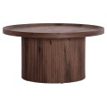 COFFEE TABLE MARGON FK18026 MDF IN DARK BROWN WOOD COLOR Φ80x40,5Hcm. COFFEE TABLE MARGON FK18026 MDF IN DARK BROWN WOOD COLOR Φ80x40,5Hcm.