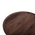 COFFEE TABLE MARGON FK18026 MDF IN DARK BROWN WOOD COLOR Φ80x40,5Hcm. COFFEE TABLE MARGON FK18026 MDF IN DARK BROWN WOOD COLOR Φ80x40,5Hcm.