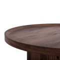 COFFEE TABLE MARGON FK18026 MDF IN DARK BROWN WOOD COLOR Φ80x40,5Hcm. COFFEE TABLE MARGON FK18026 MDF IN DARK BROWN WOOD COLOR Φ80x40,5Hcm.