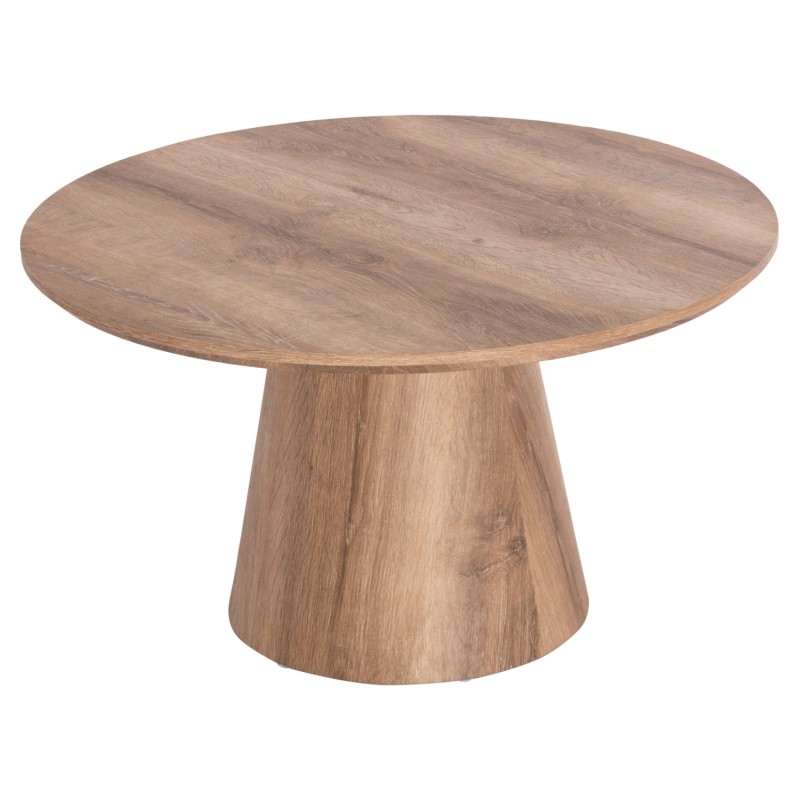 COFFEE TABLE KARAN FK18028 MDF IN NATURAL WOOD COLOR Φ80x45,5Hcm. COFFEE TABLE KARAN FK18028 MDF IN NATURAL WOOD COLOR Φ80x45,5Hcm.
