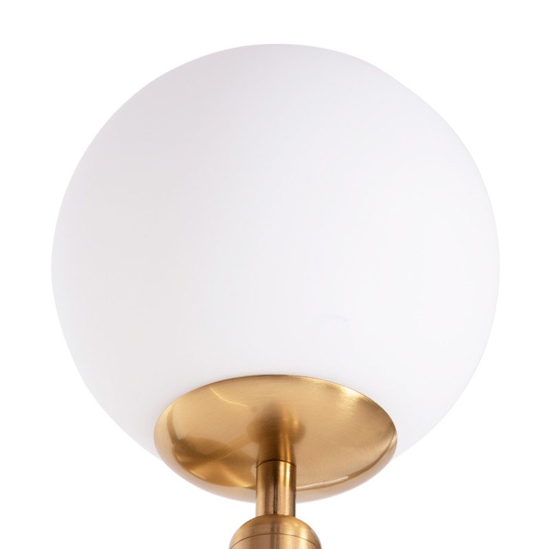 WALL SCONCE HOMY FK4470 METAL BASE IN GOLD-GLASS [E27] 14x21x33Hcm.